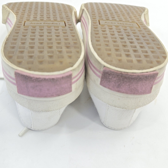 Acne‎ Studios Sneakers Brady Cream Cotton Canvas - Picture 11 of 15